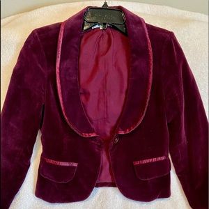 Lavender Star Velvet Deep Marlot Jacket